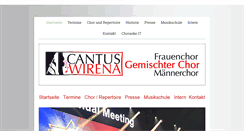 Desktop Screenshot of cantuswirena.de